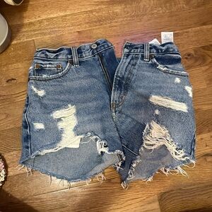 abercrombie jean shorts
